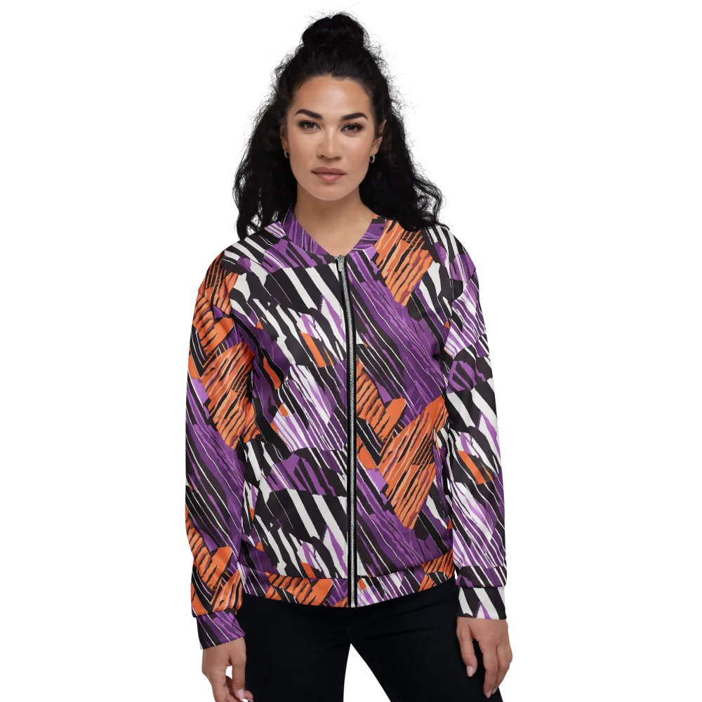 Electric Tigerstripe on Bomber Jacket — Front