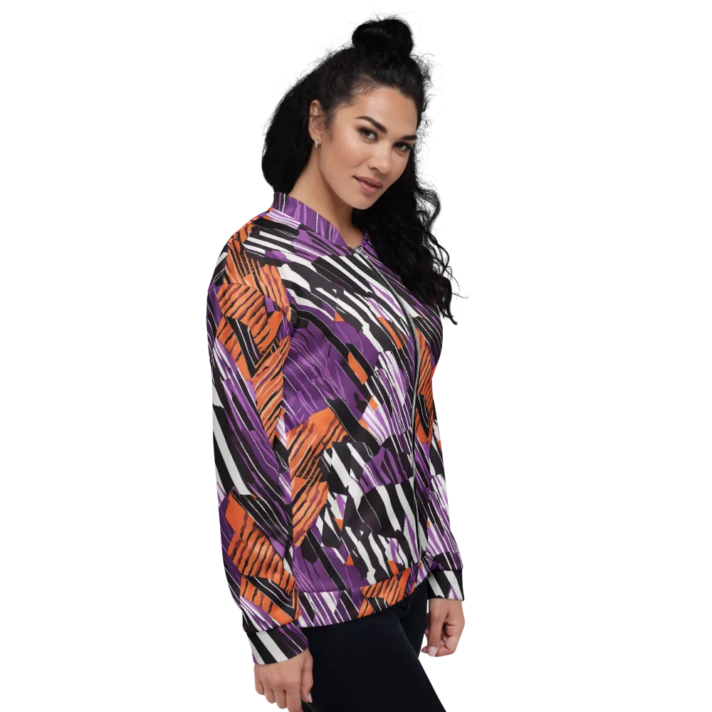 Electric Tigerstripe on Bomber Jacket — Right