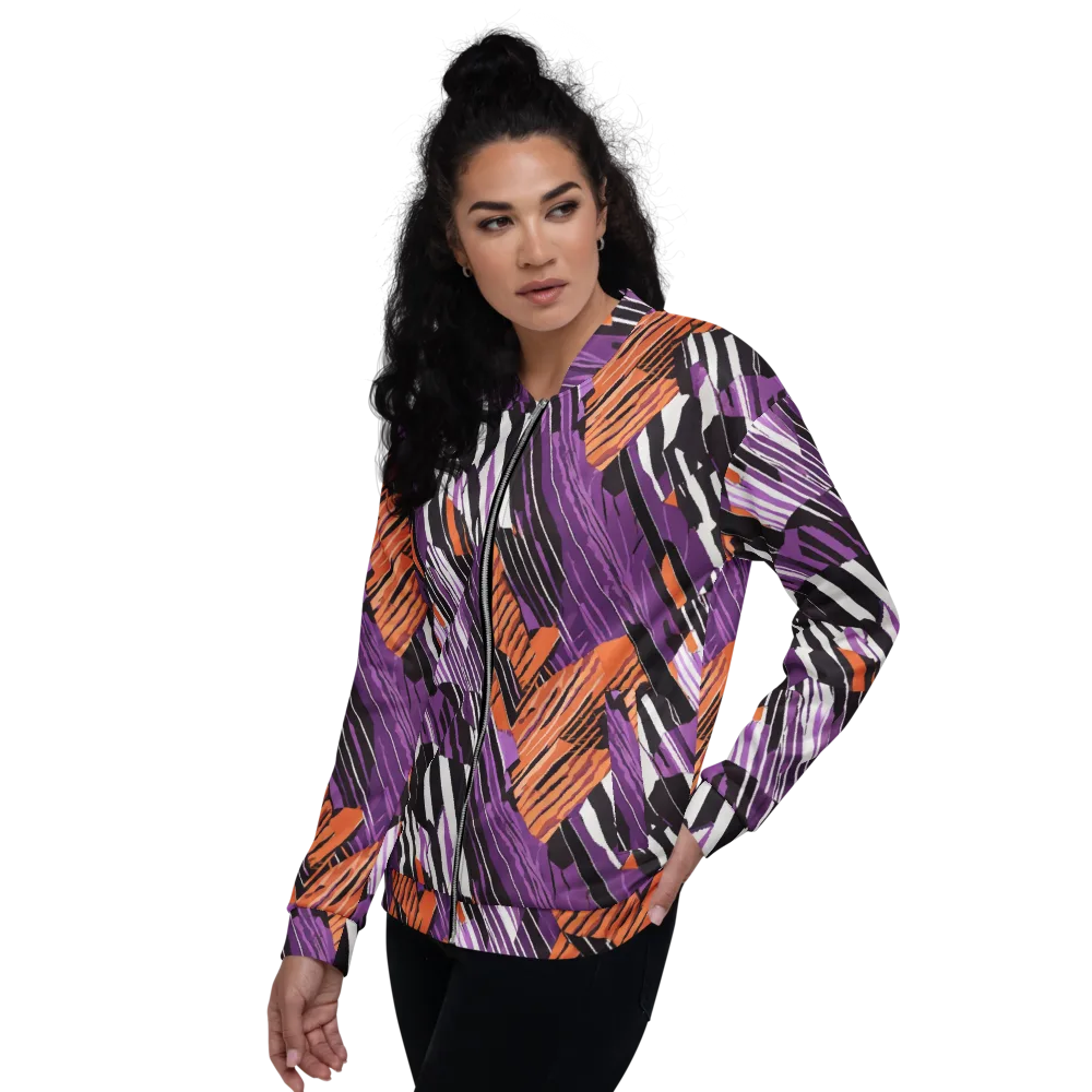 Electric Tigerstripe on Bomber Jacket — Left