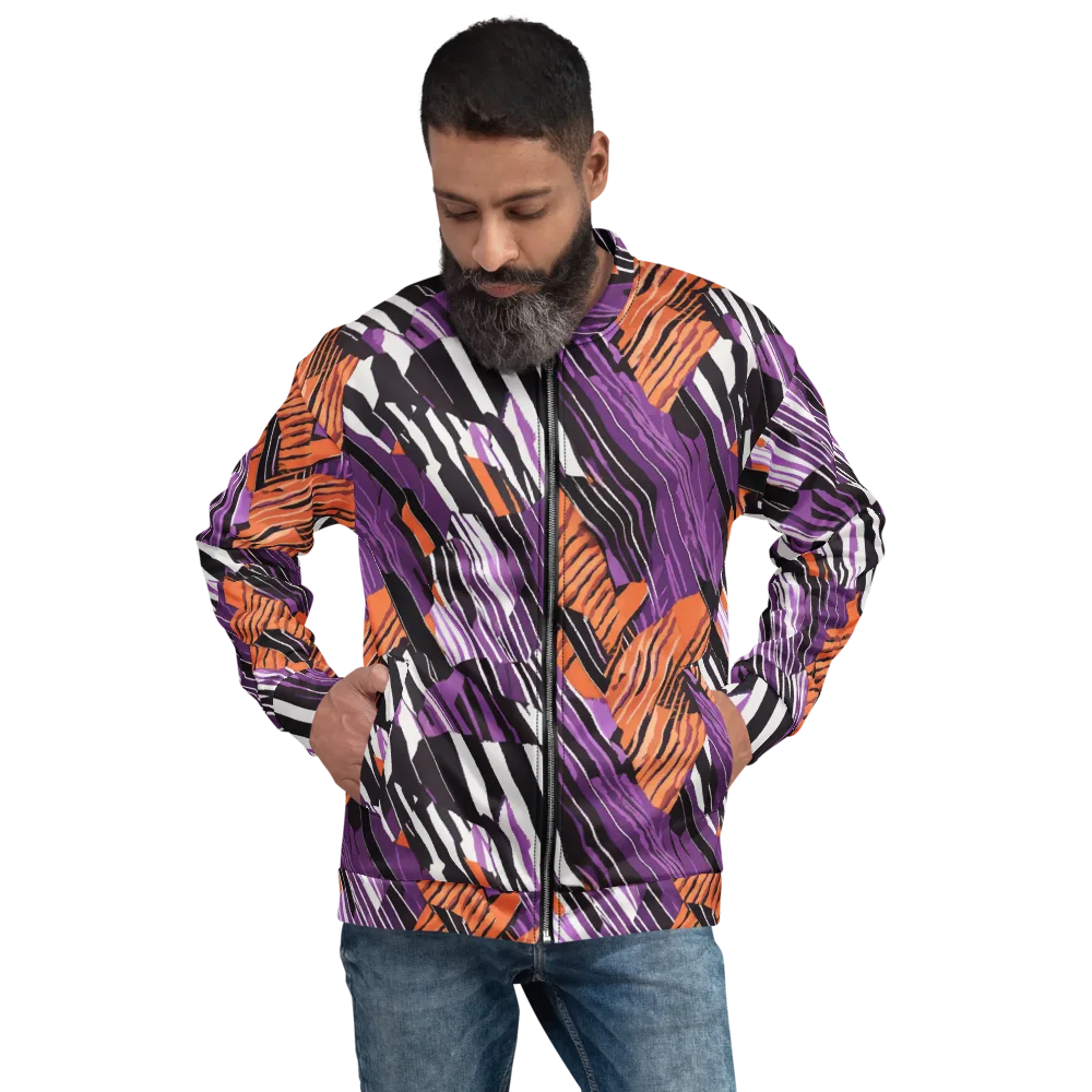 Electric Tigerstripe on Bomber Jacket — Front