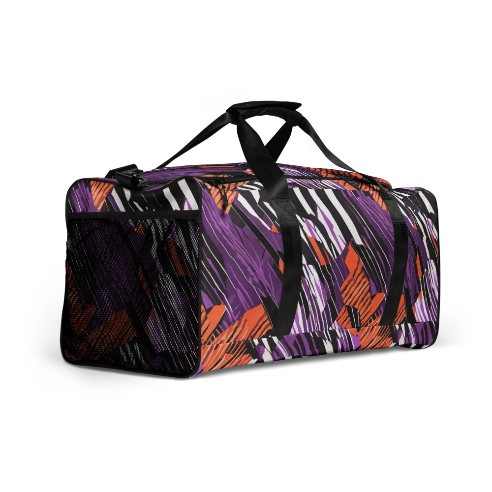 Electric Tigerstripe on Duffle Bag — Right Front