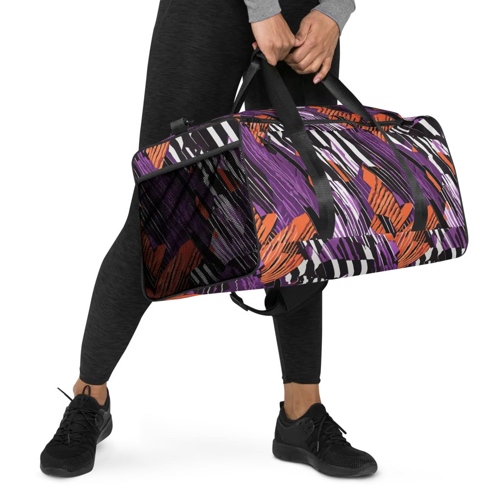 Electric Tigerstripe on Duffle Bag — Right Front
