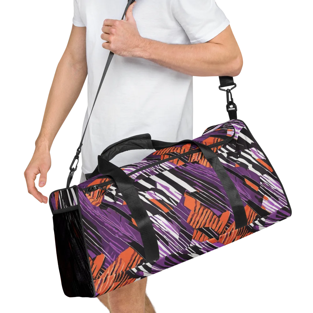 Electric Tigerstripe on Duffle Bag — Right Front