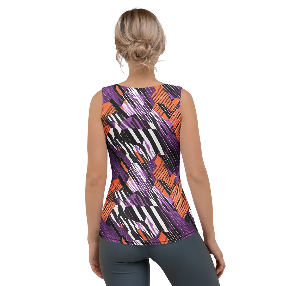 Electric Tigerstripe on Women's Tank Top — Back