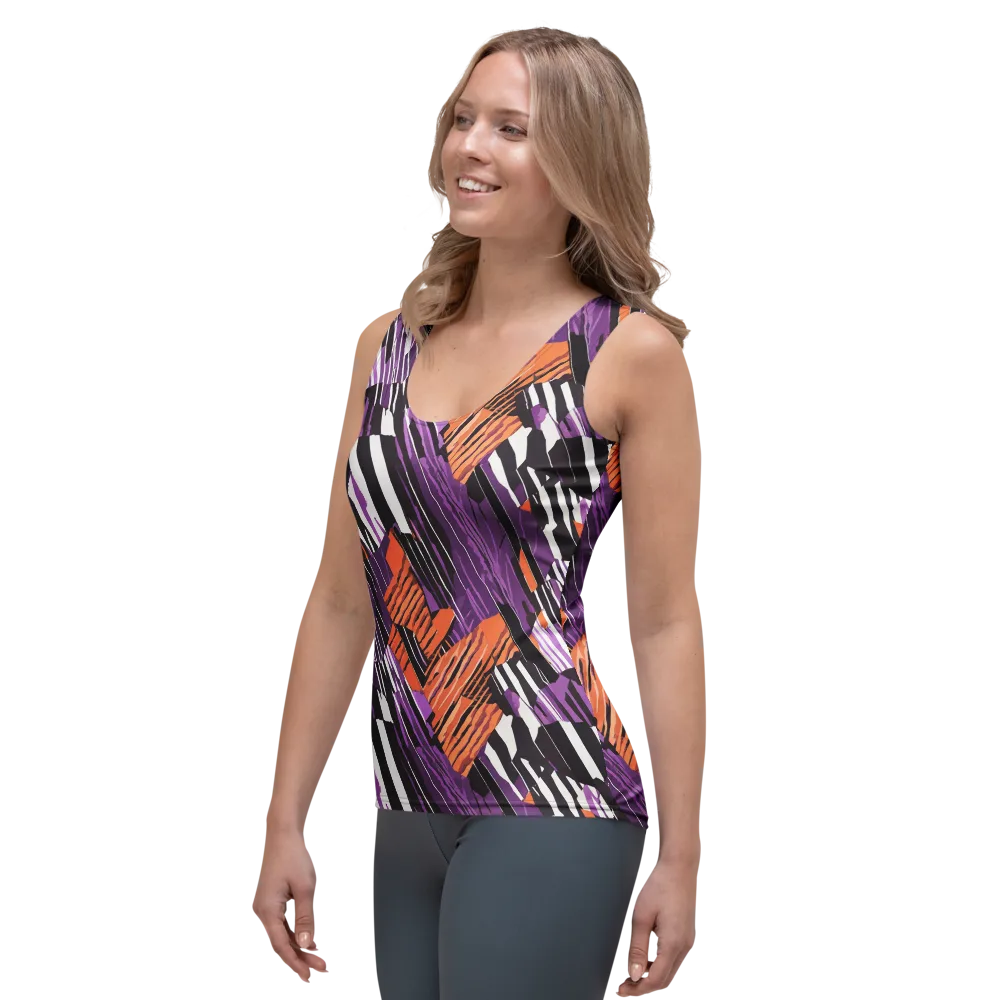 Electric Tigerstripe on Women's Tank Top — Left Front