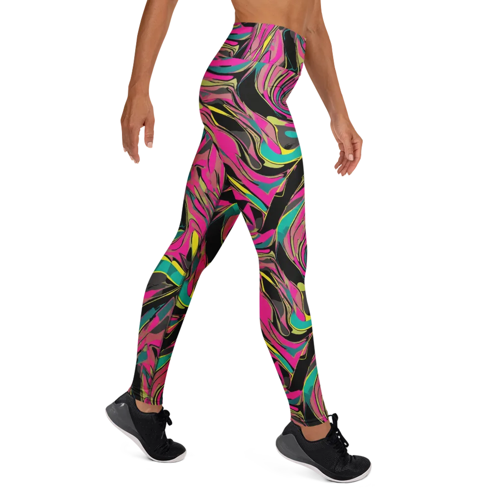 Turbo Petal on Yoga Leggings — Right