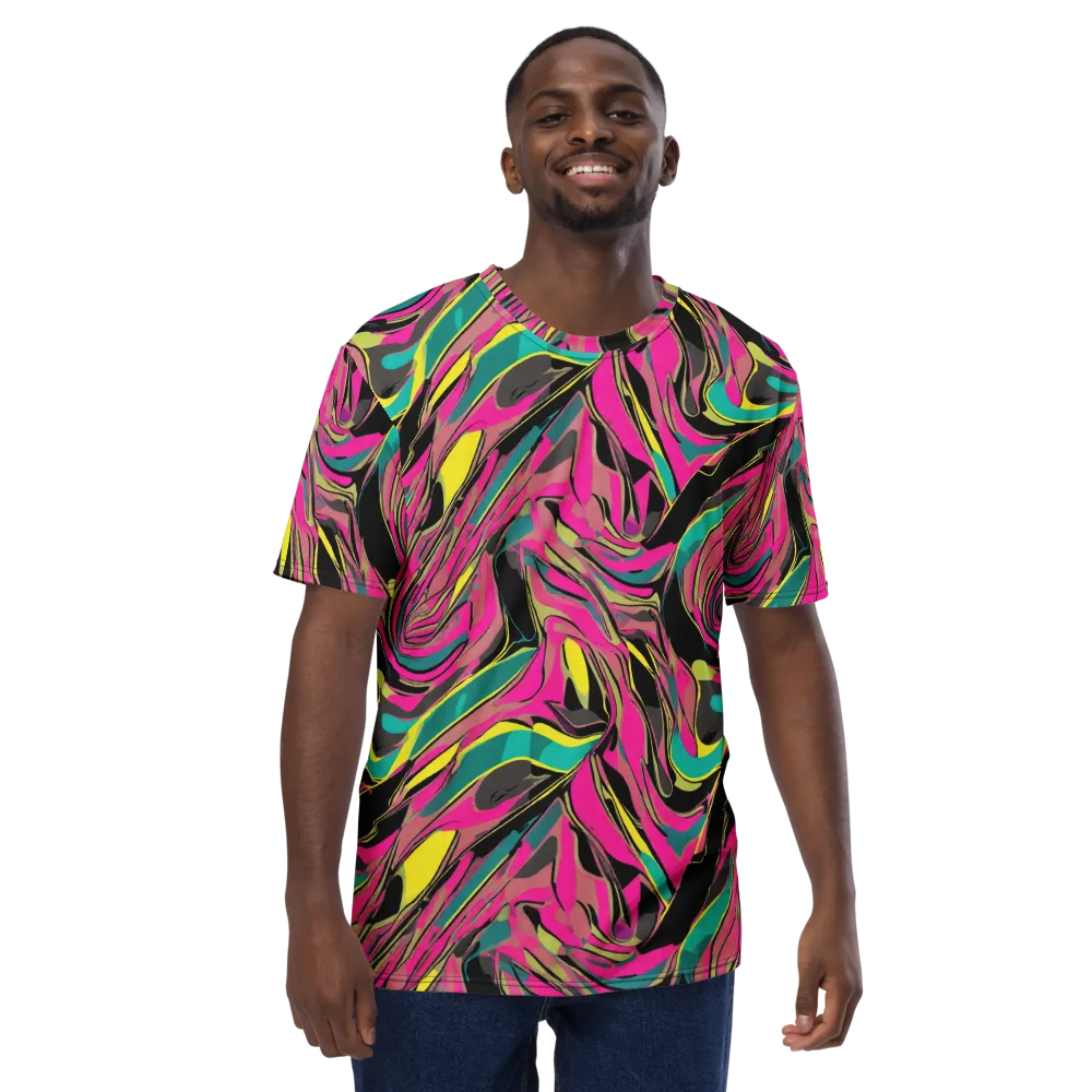 Turbo Petal on Men's Crew Neck T-Shirt — Front
