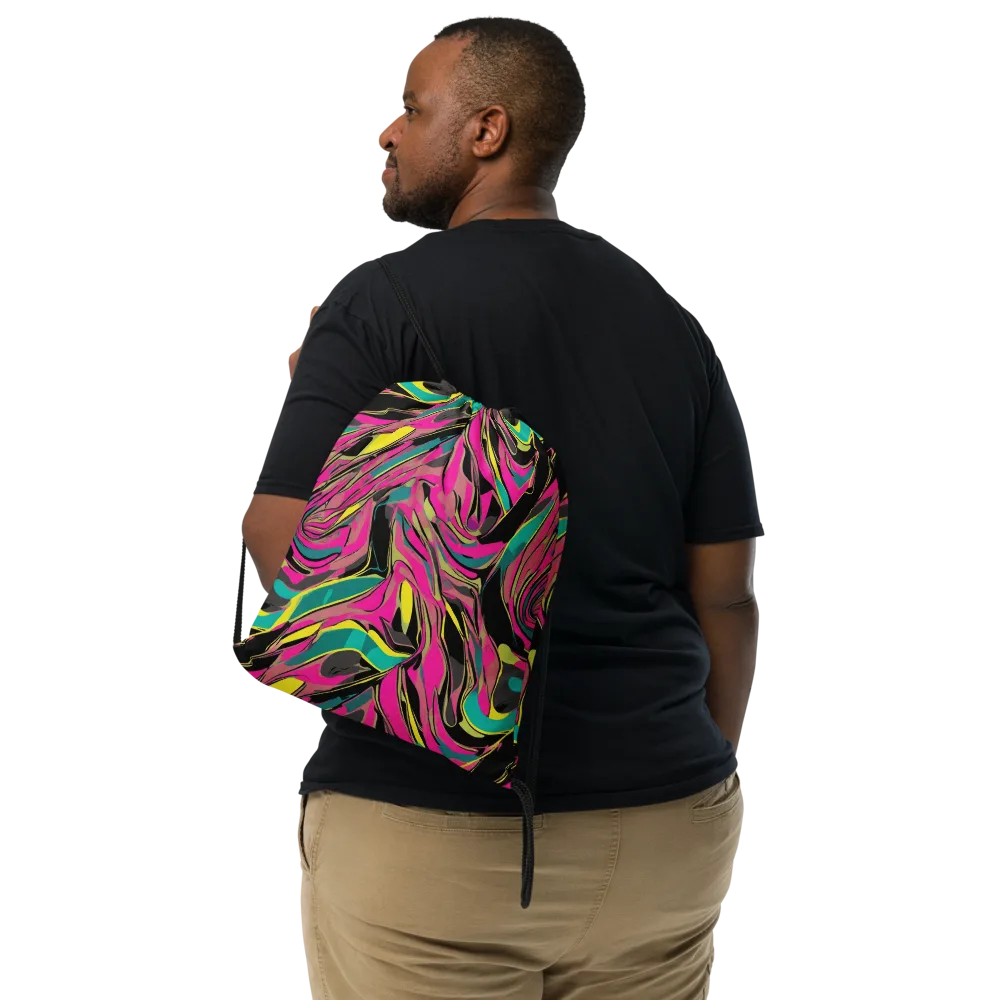 Turbo Petal on Drawstring Bag — Front