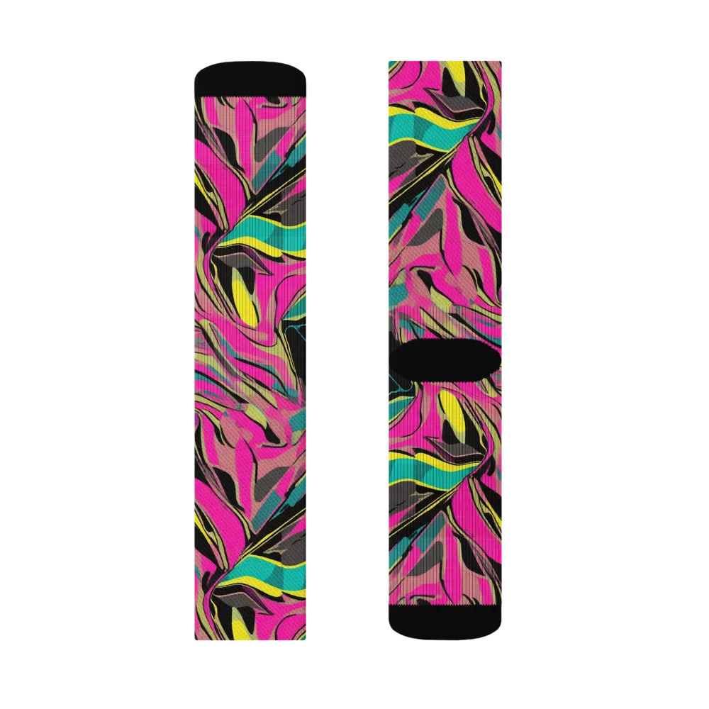 Turbo Petal on Socks — Left Sock