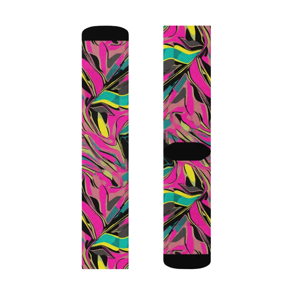 Turbo Petal on Socks — Right Sock