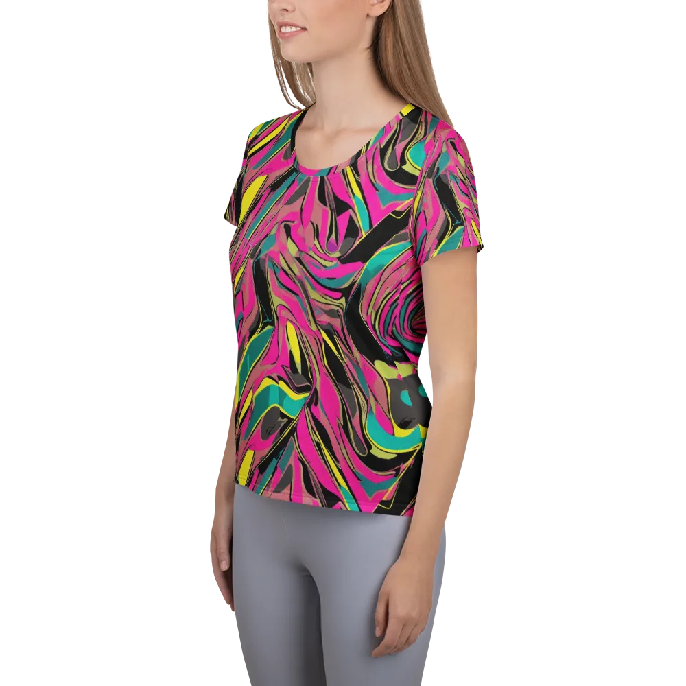 Turbo Petal on Women's Athletic T-Shirt — Left