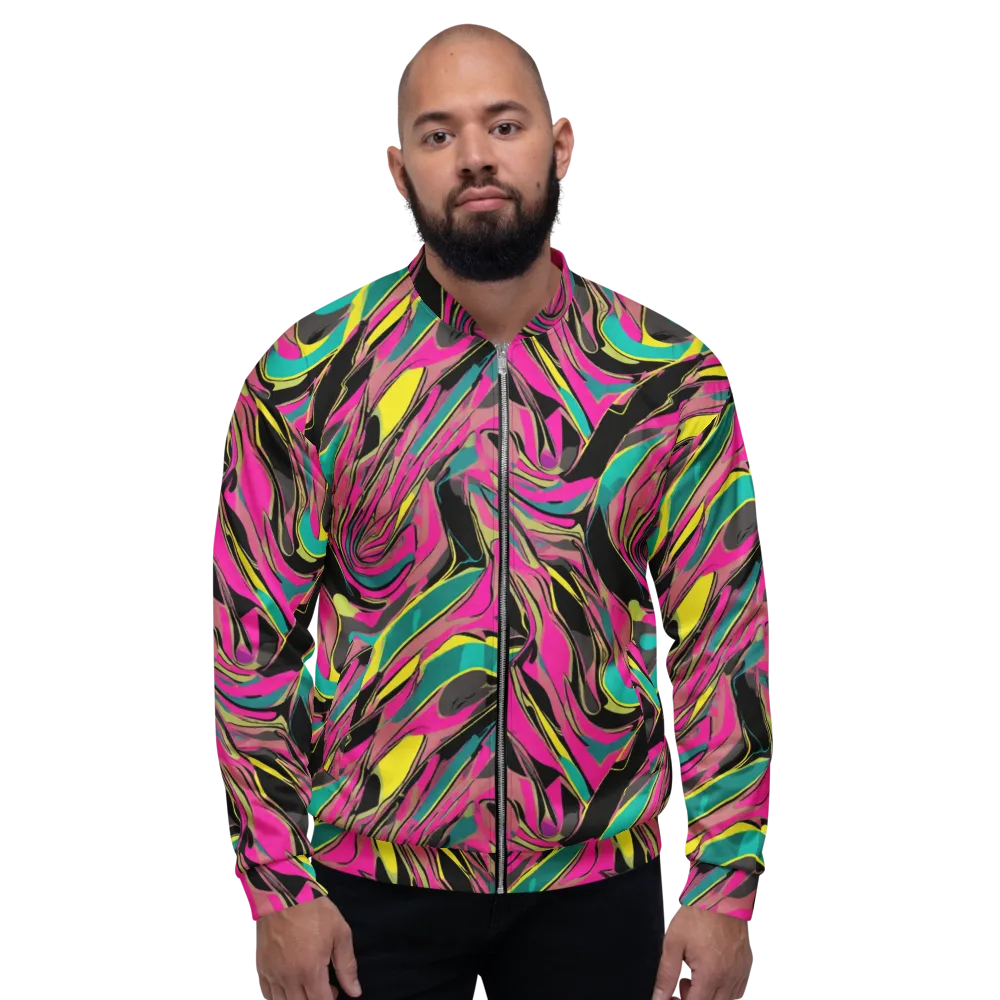 Turbo Petal on Bomber Jacket — Front