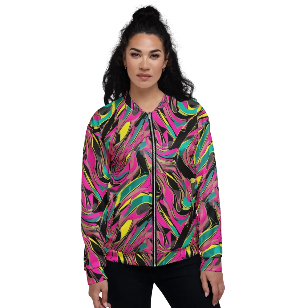 Turbo Petal on Bomber Jacket — Front