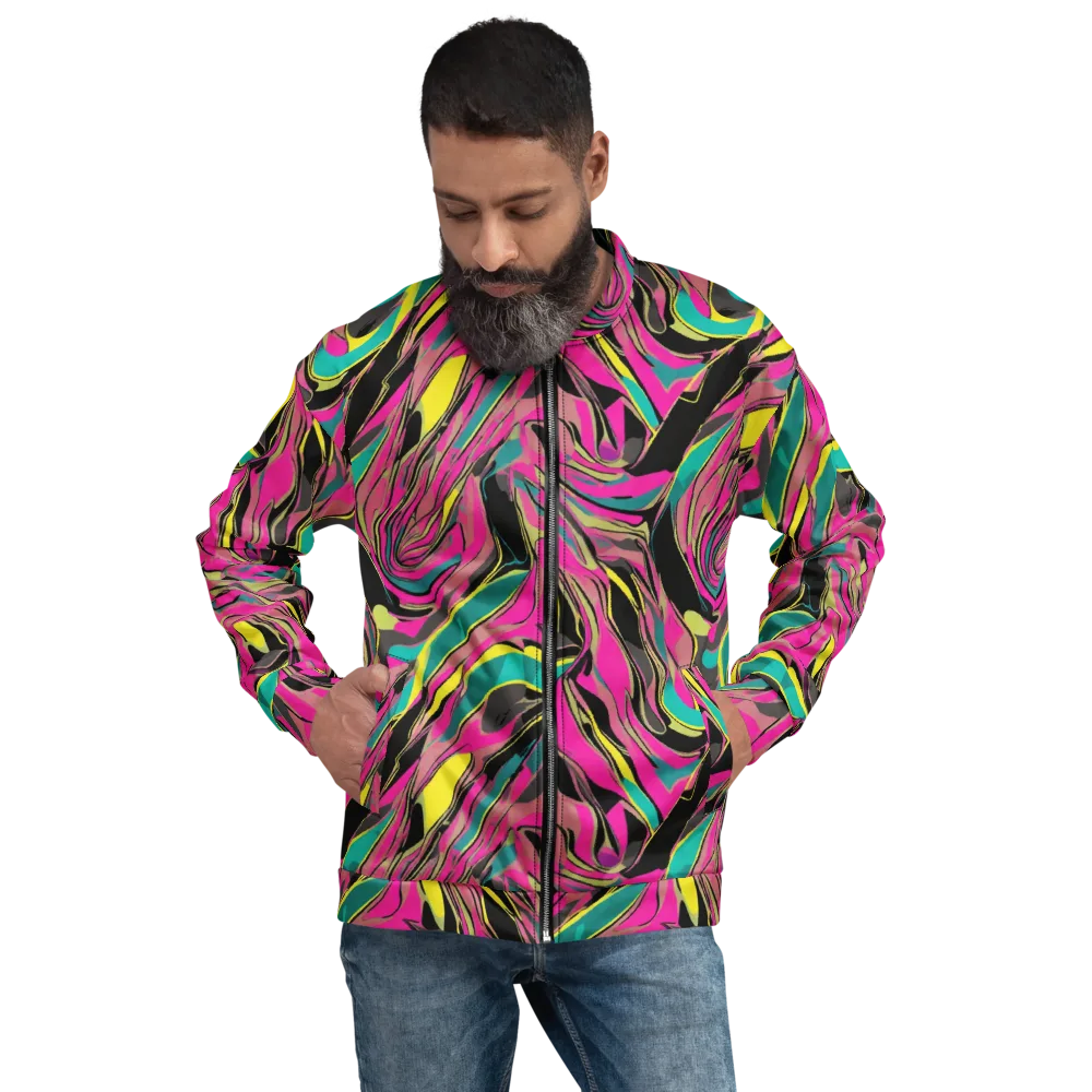 Turbo Petal on Bomber Jacket — Front