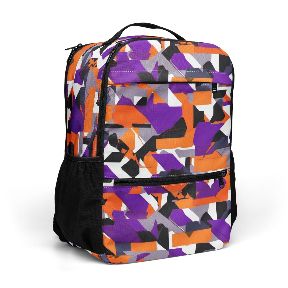 Ultraviolet Shuffle on Utility Backpack — Right Front