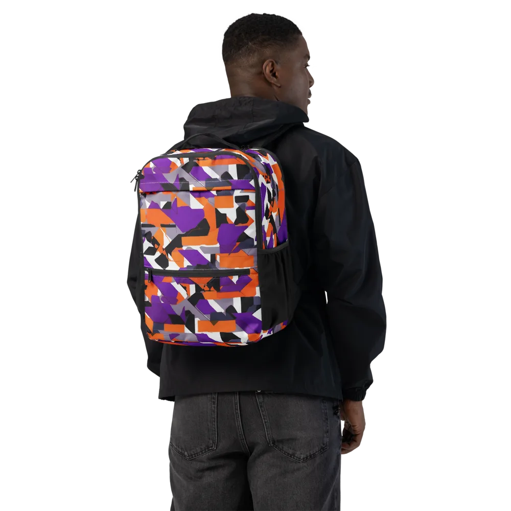 Ultraviolet Shuffle on Utility Backpack — Back