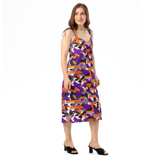 Ultraviolet Shuffle on a Slip Dress
