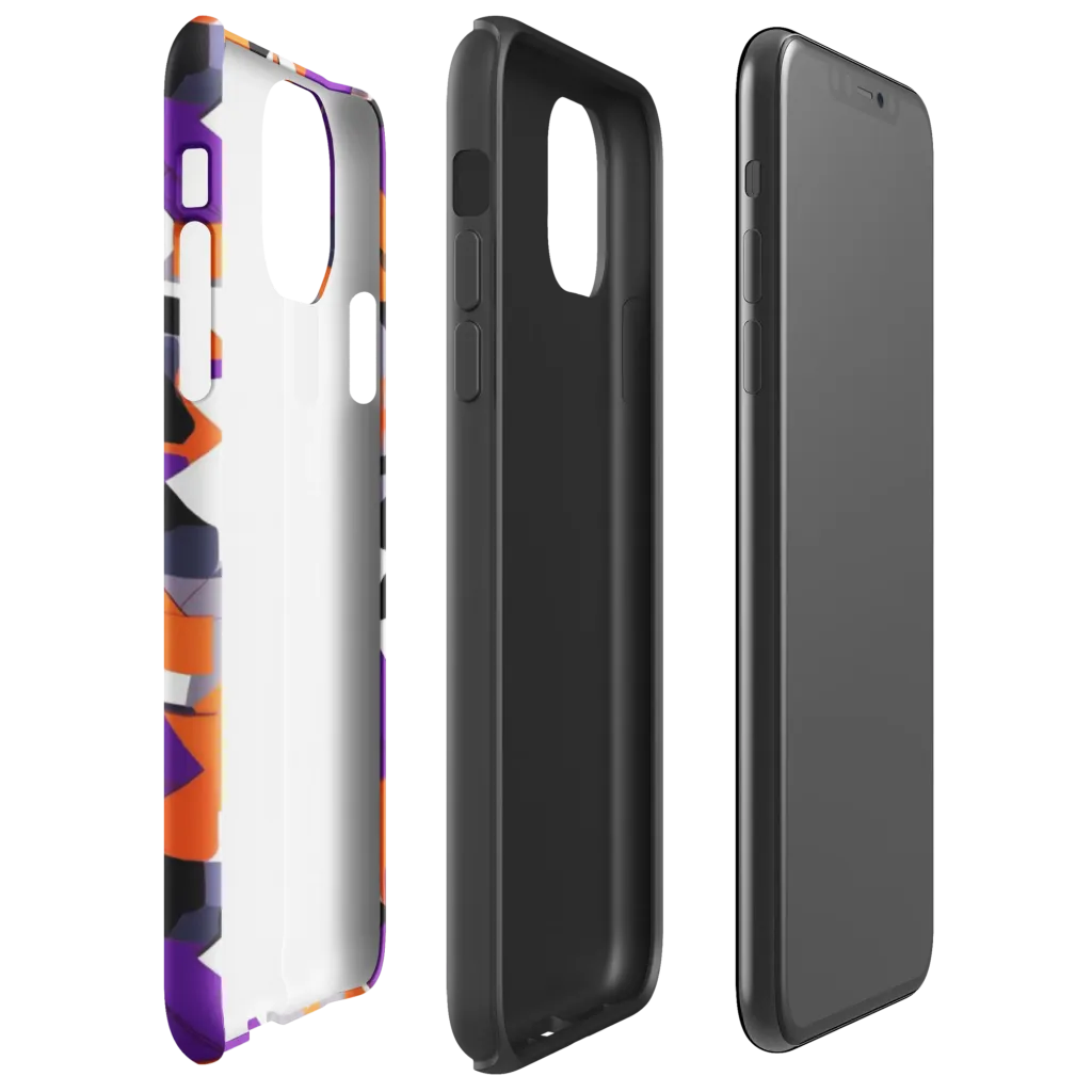 Ultraviolet Shuffle on Tough Case for iPhone® — Right