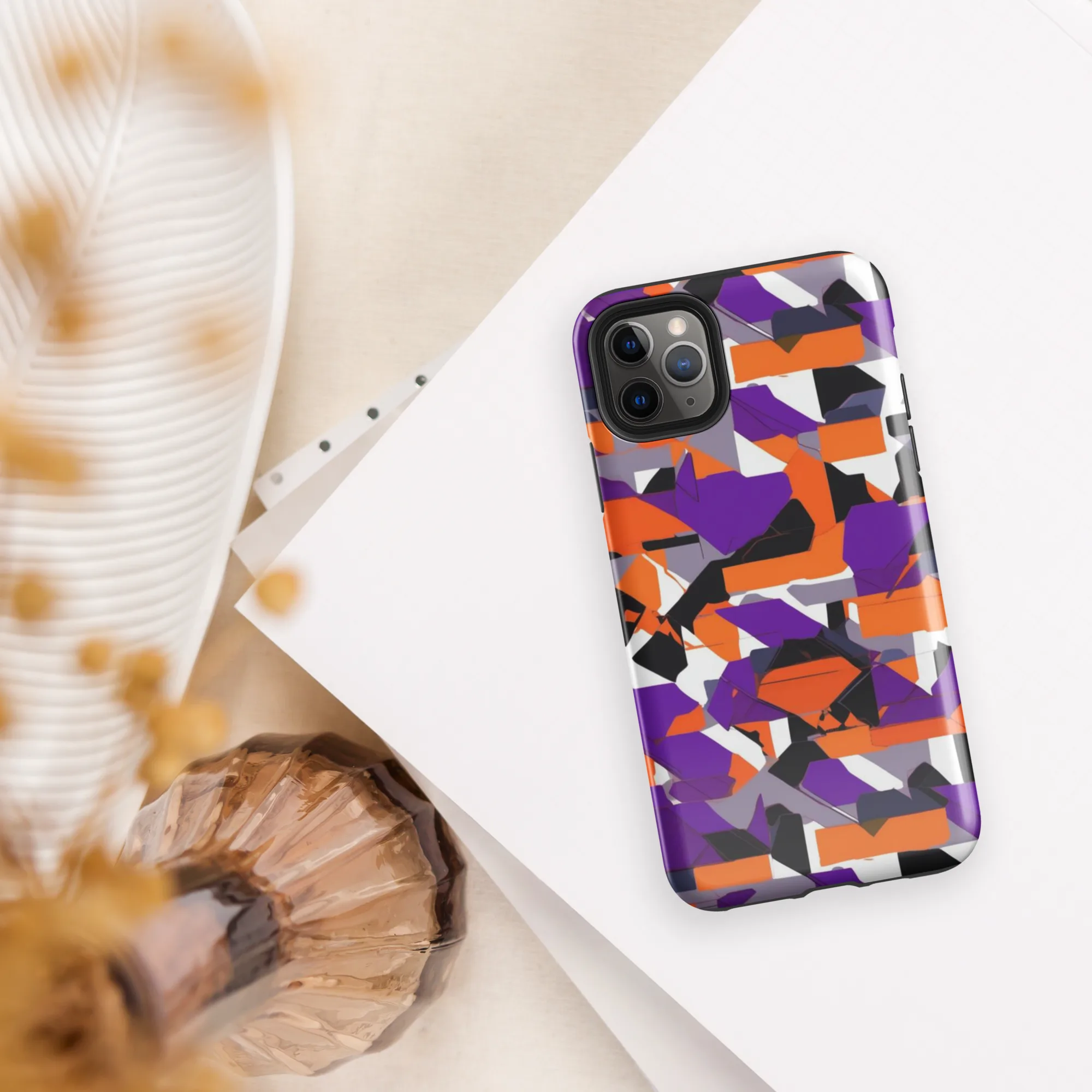 Ultraviolet Shuffle on Tough Case for iPhone® — Front