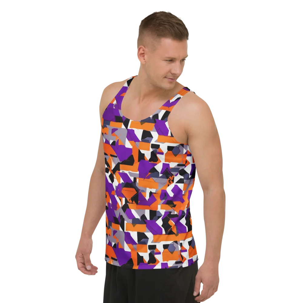 Ultraviolet Shuffle on Men's Tank Top — Left Front