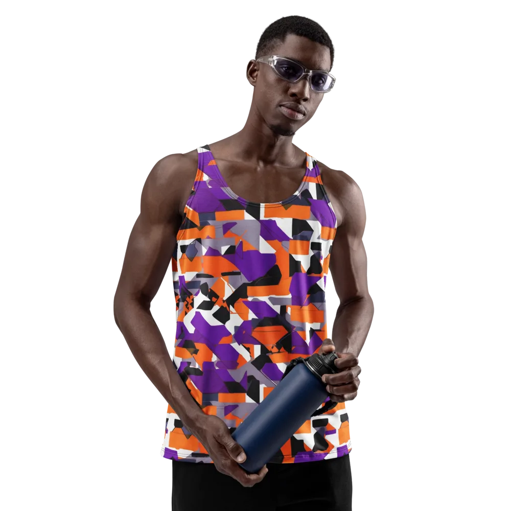 Ultraviolet Shuffle on Men's Tank Top — Front