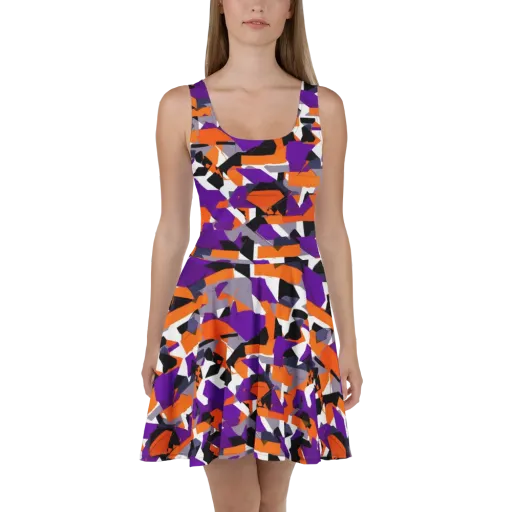Ultraviolet Shuffle on a Skater Dress