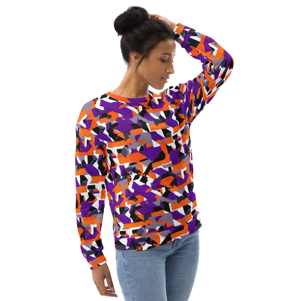Ultraviolet Shuffle on Sweatshirt — Right Front