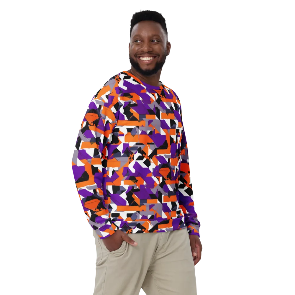 Ultraviolet Shuffle on Sweatshirt — Front