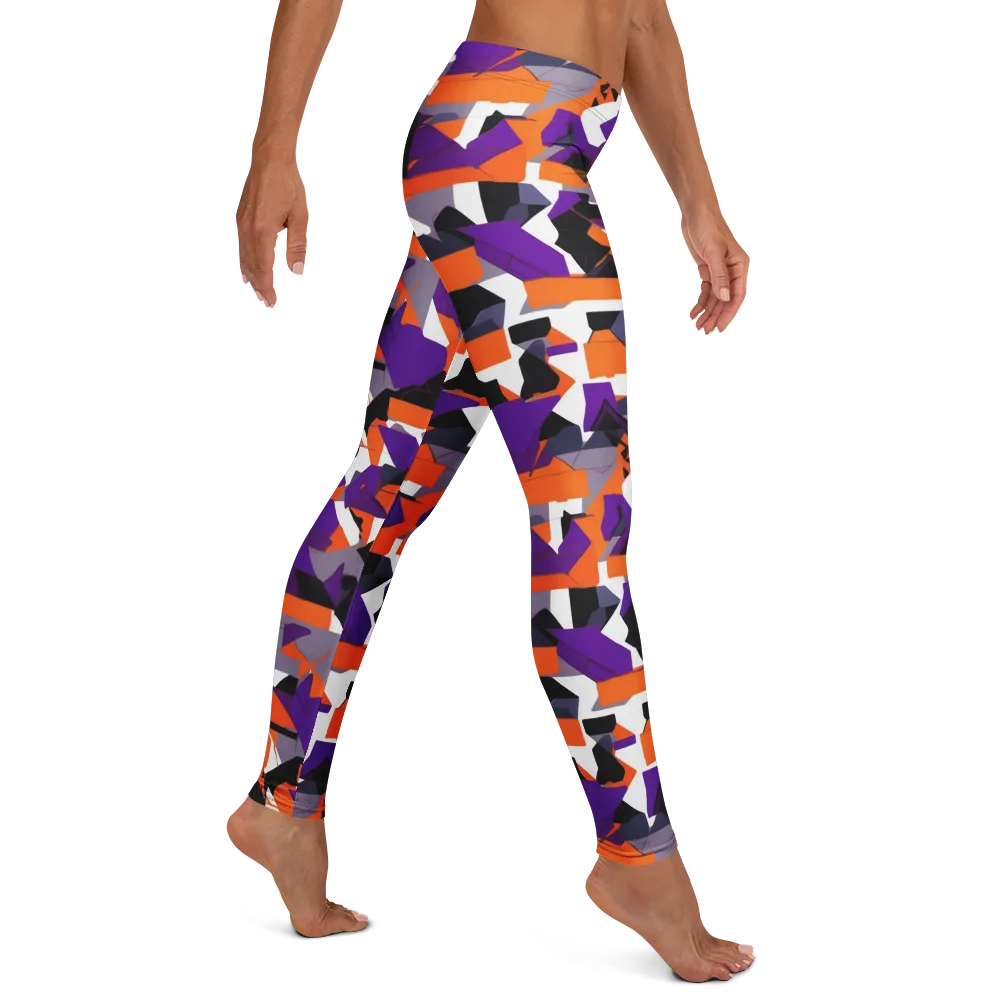 Ultraviolet Shuffle on Leggings — Right