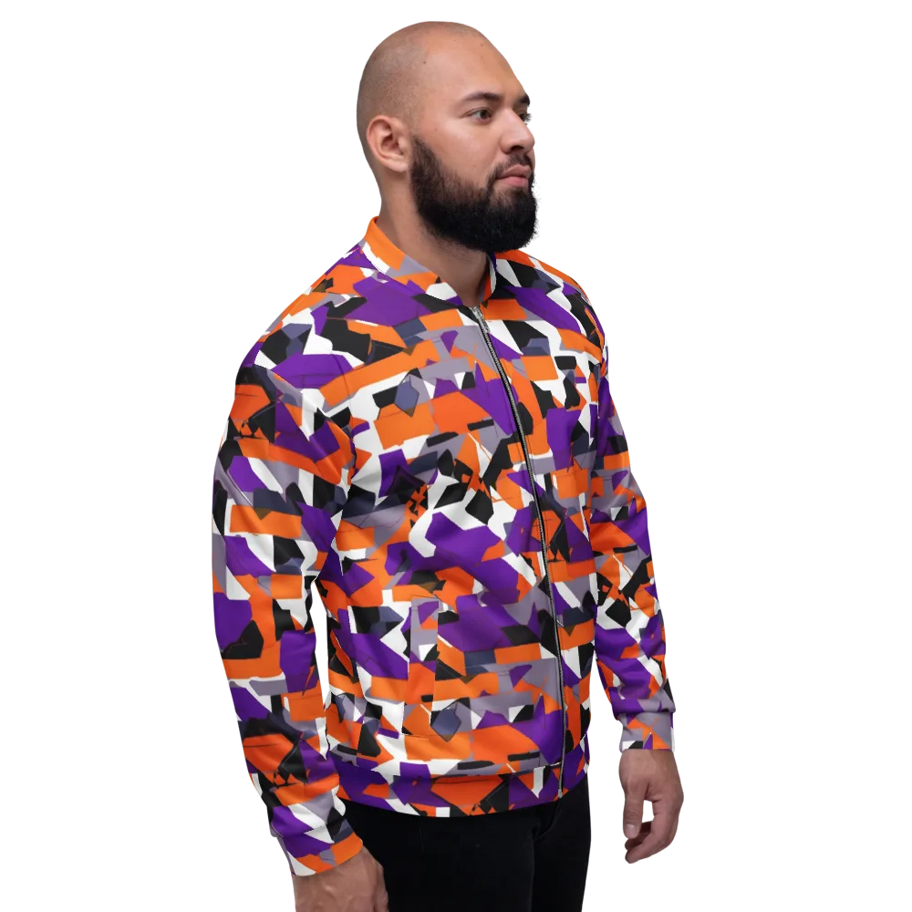 Ultraviolet Shuffle on Bomber Jacket — Right