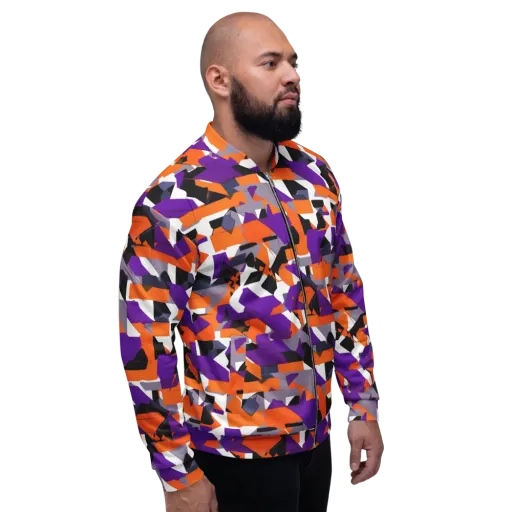 Ultraviolet Shuffle on a Bomber Jacket
