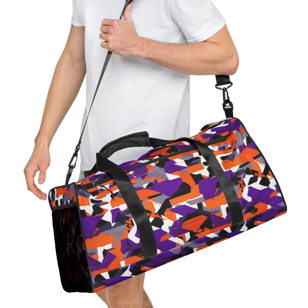 Ultraviolet Shuffle on Duffle Bag — Right Front