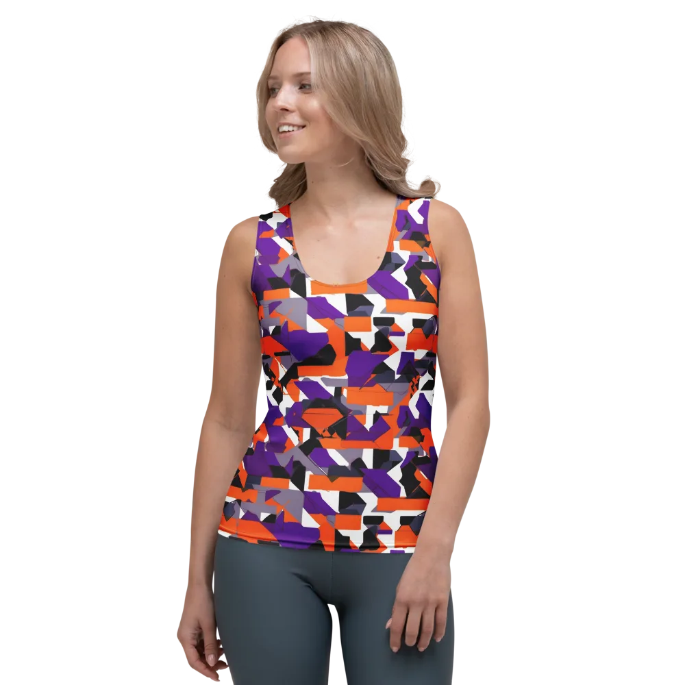 Ultraviolet Shuffle on Women's Tank Top — Front