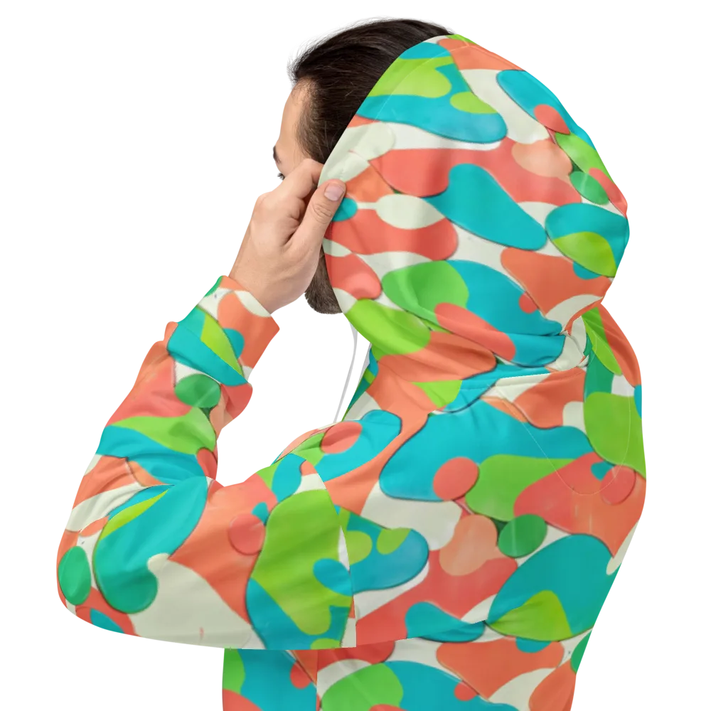Poolside Pebble on Hoodie — Back