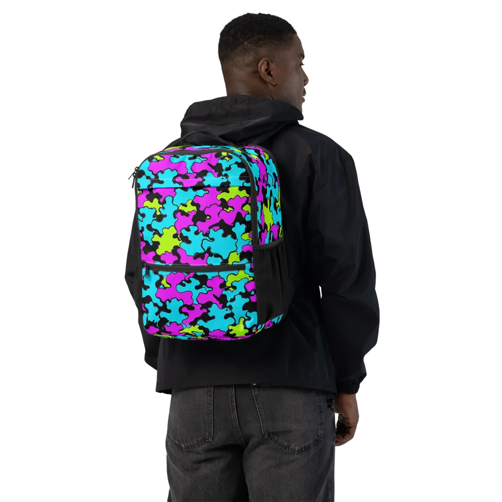 Cyber Goo on Utility Backpack — Back