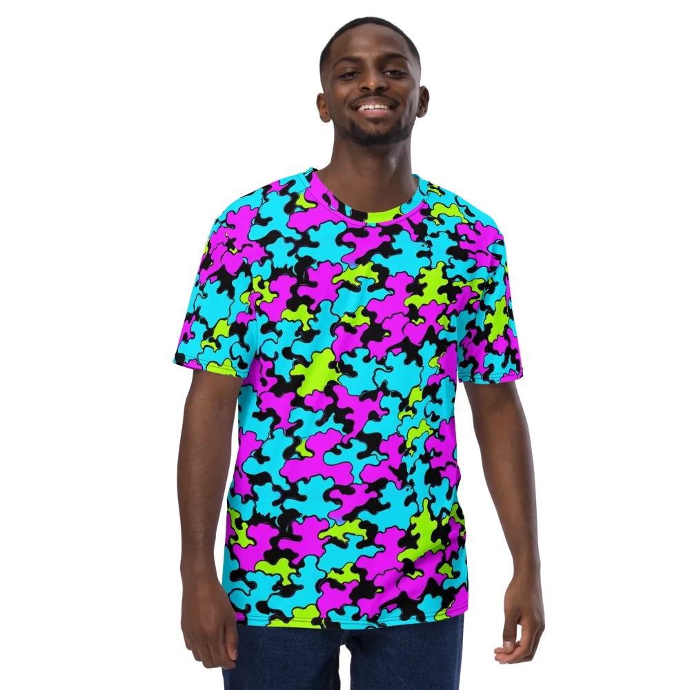 Cyber Goo on Men's Crew Neck T-Shirt — Front