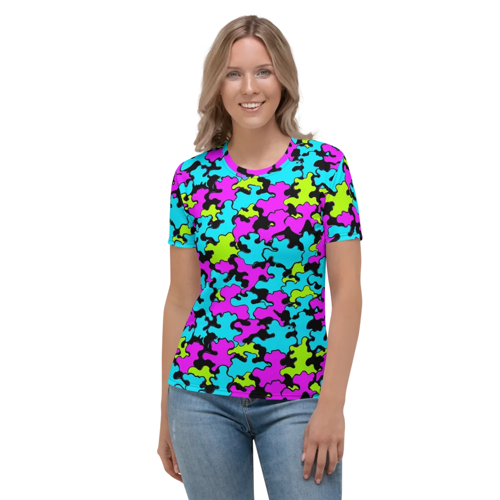 Cyber Goo on Women's Crew Neck T-Shirt — Front