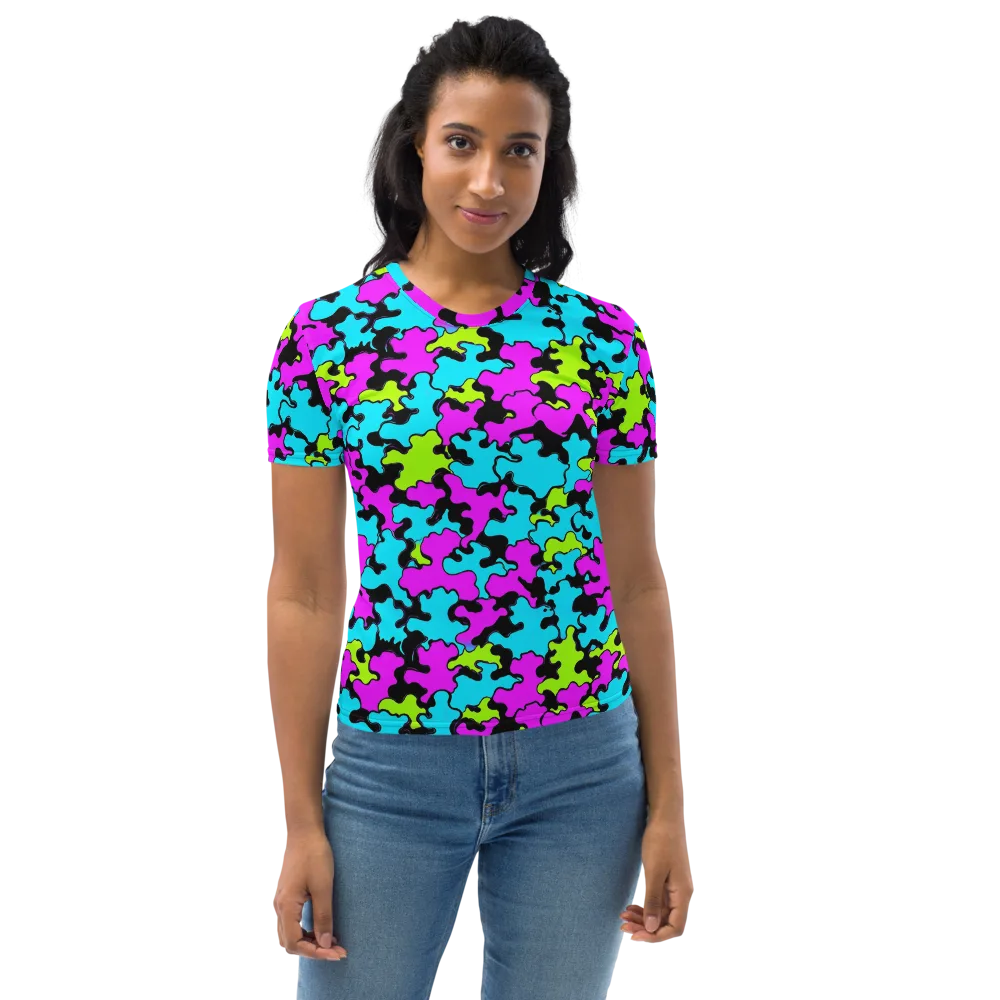 Cyber Goo on Women's Crew Neck T-Shirt — Front