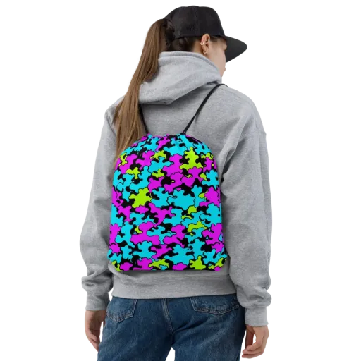 Cyber Goo on a Drawstring Bag