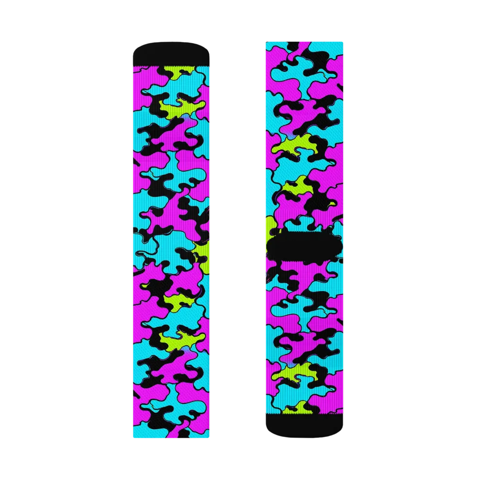 Cyber Goo on Socks — Left Sock