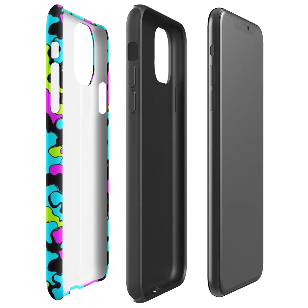 Cyber Goo on Tough Case for iPhone® — Right