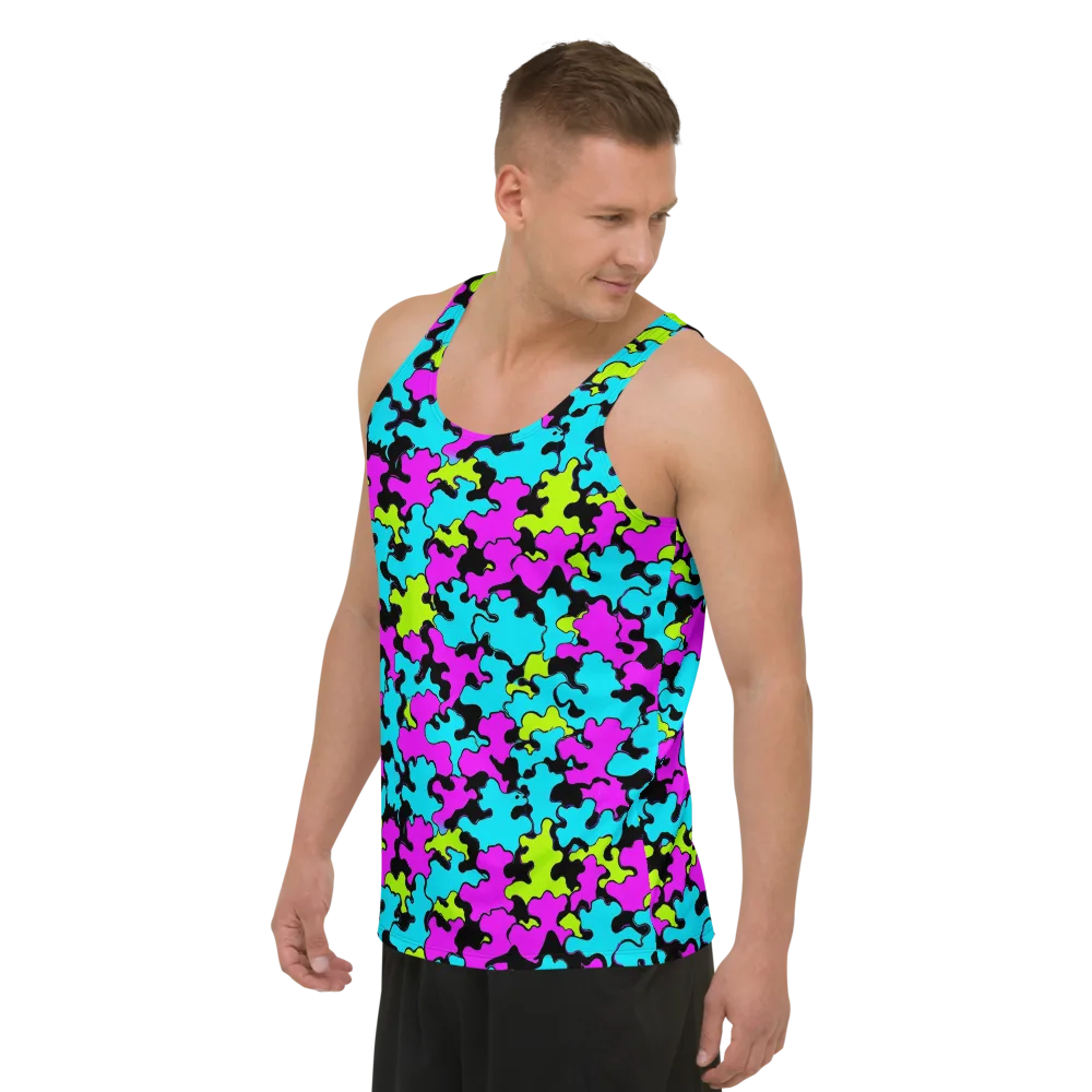 Cyber Goo on Men's Tank Top — Left Front