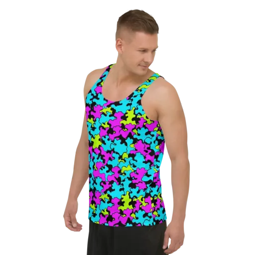 Cyber Goo on a Men's Tank Top