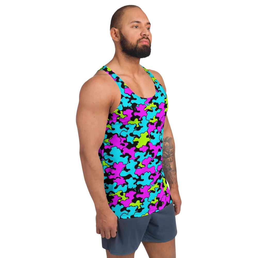 Cyber Goo on Men's Tank Top — Right Front