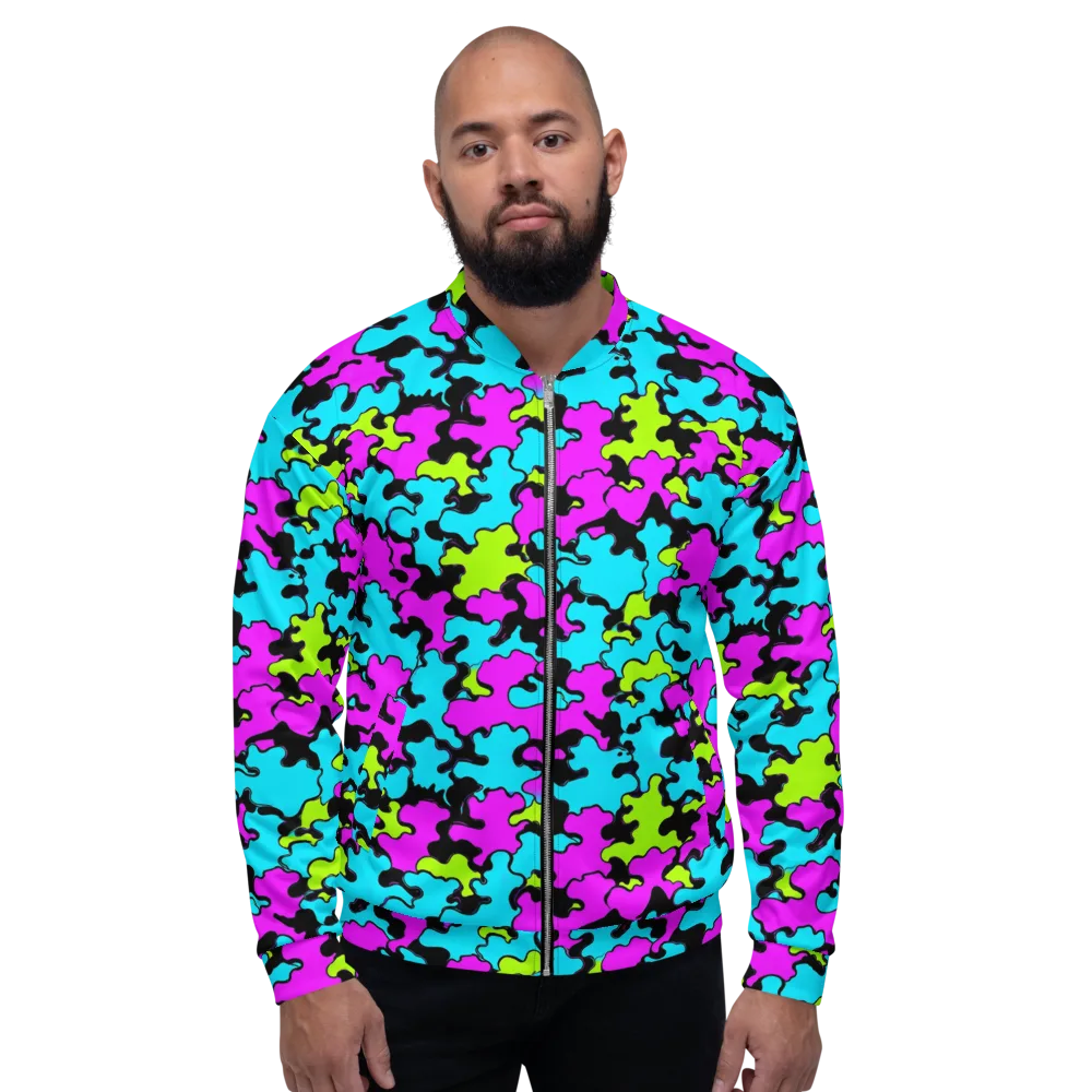 Cyber Goo on Bomber Jacket — Front