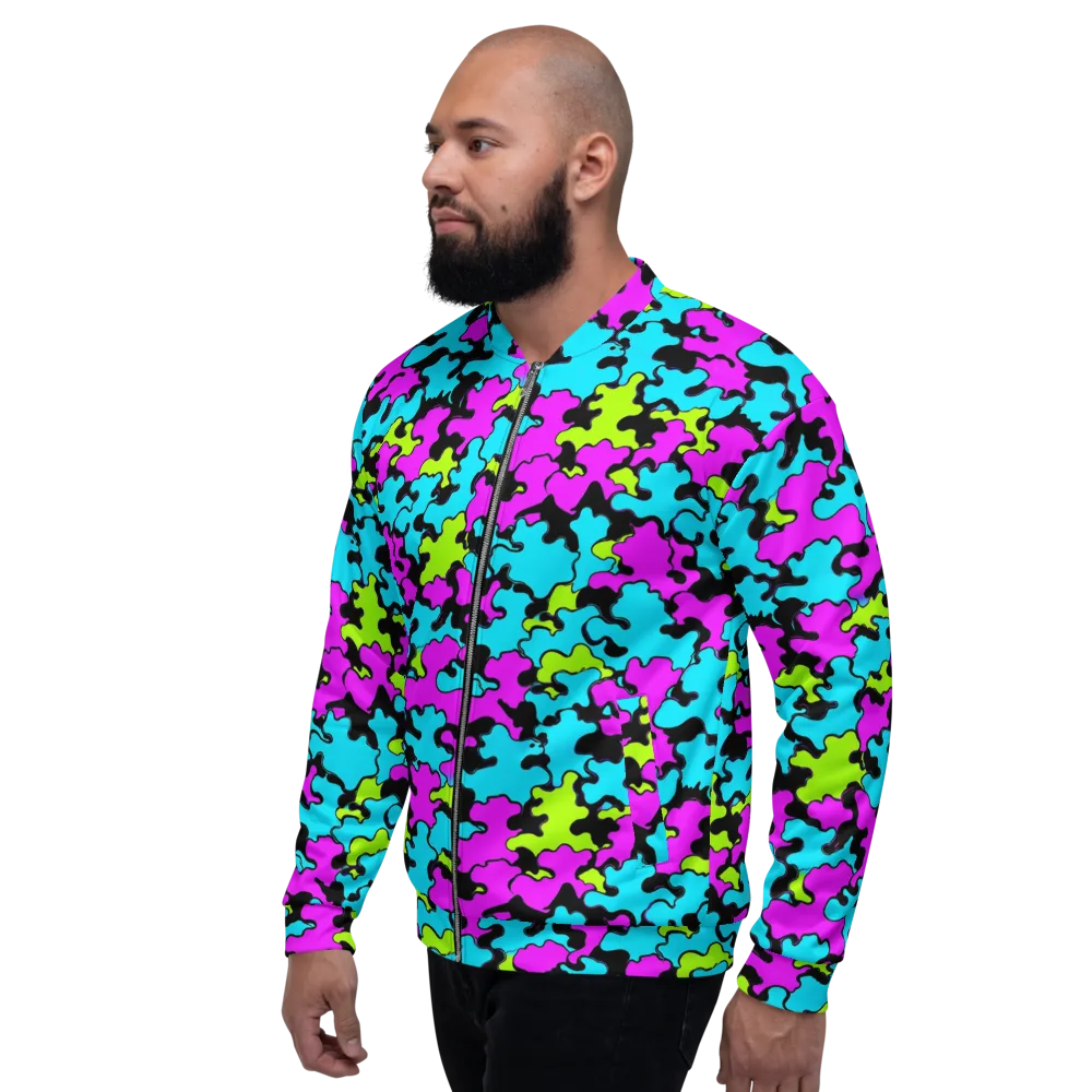Cyber Goo on Bomber Jacket — Left