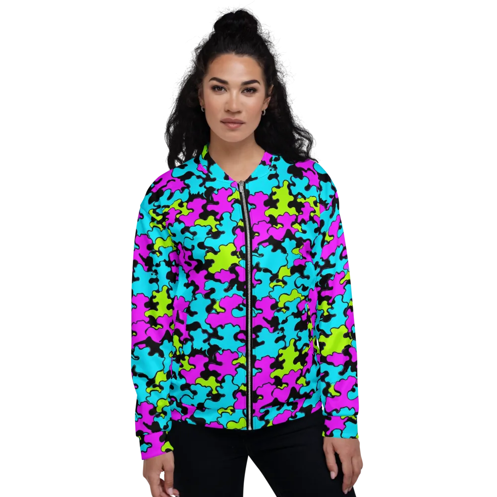 Cyber Goo on Bomber Jacket — Front