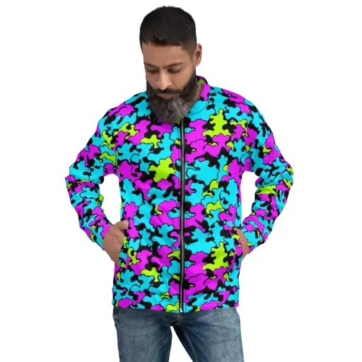 Cyber Goo on a Bomber Jacket