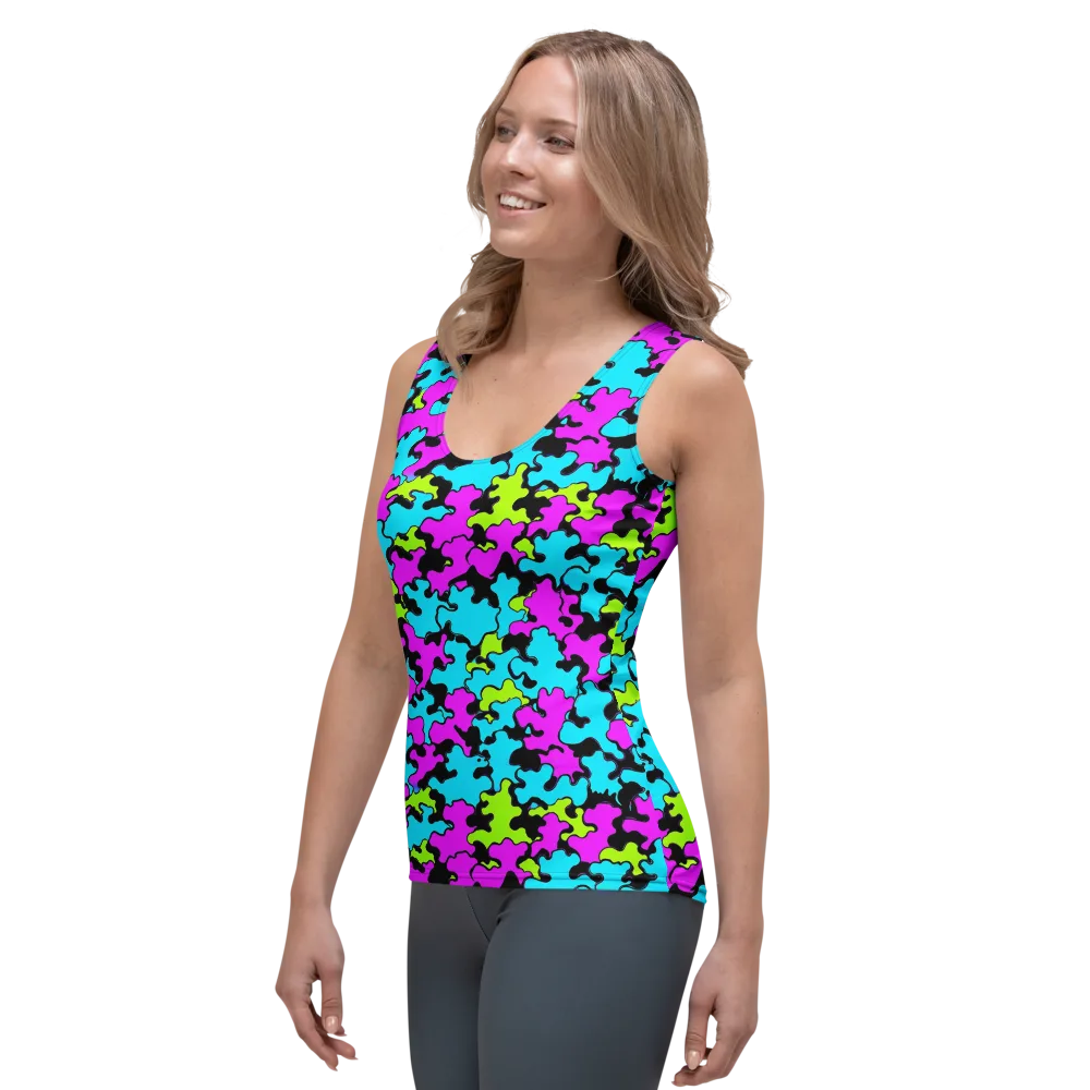 Cyber Goo on Women's Tank Top — Left Front
