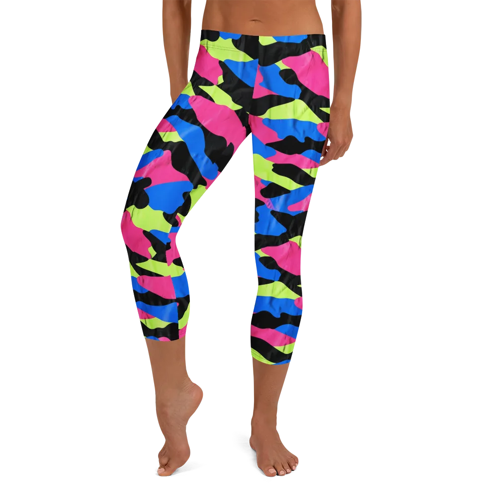 Radical Topography on Capri Leggings — Front